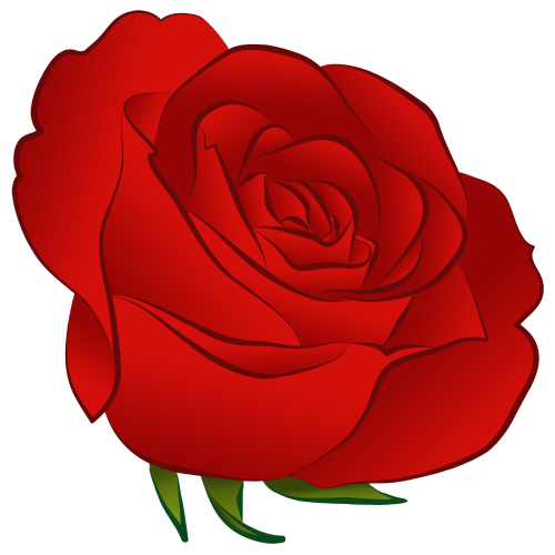 clipart rose rouge - photo #37