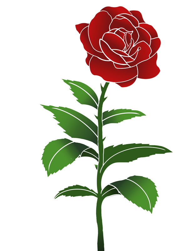 clipart rote rose - photo #29