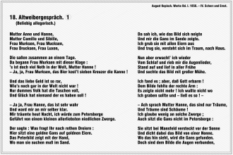 Altweibergespraech – August Kopisch (Teil 1)